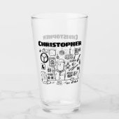 自動車部品または自動車部品小売業者（名前） タンブラーグラス (正面)