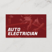 自動車電気技師名刺 名刺 (正面)
