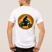 自動車鮮やか乗用者のイラストレーション トライブレンドＴシャツ (裏面)