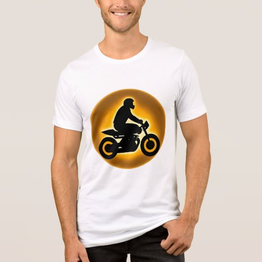 自動車鮮やか乗用者のイラストレーション トライブレンドＴシャツ (正面)