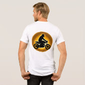 自動車鮮やか乗用者のイラストレーション トライブレンドＴシャツ (裏面全面)