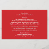 自動車 チラシ (裏面)