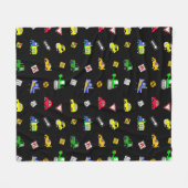 自動車、トラック、トラクターおよび通りシンボルや象徴 フリースブランケット (正面(横))