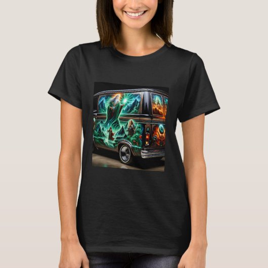 自動車 ファンタジー ペイント Tシャツ (正面)