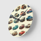 自動車 ラウンド壁時計 (傾斜)