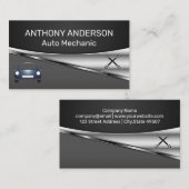 自動車 | レンチ | 整備士 名刺 (正面/裏面)