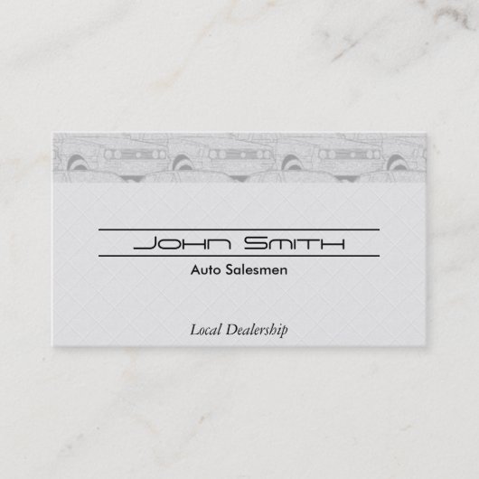 自動車 名刺 (正面)
