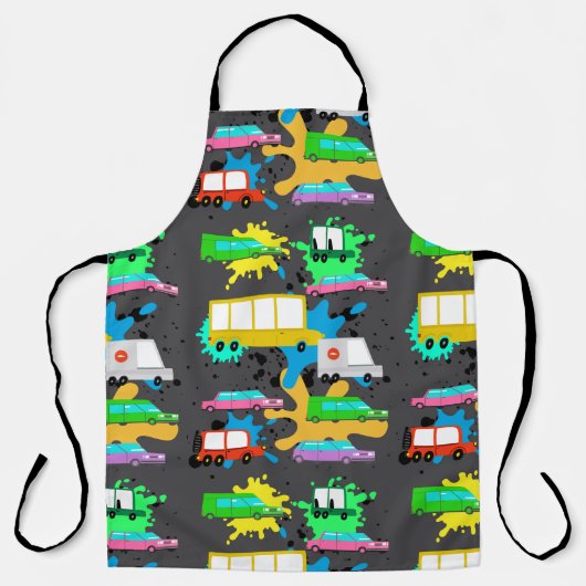 自動車，自動車 エプロン (正面)