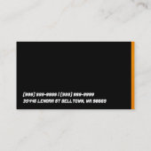 自動車、自動車、販売店の名刺 名刺 (裏面)