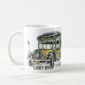 自動車: 荒廃させた車 コーヒーマグカップ (左)