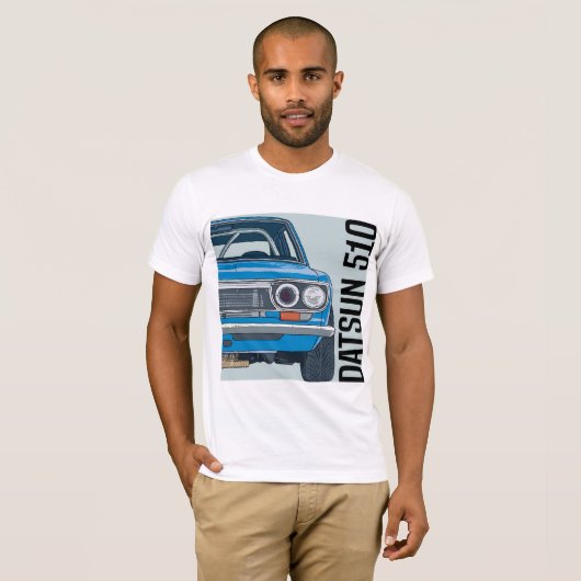 自動車- Datsun 510 Tシャツ (正面フル)