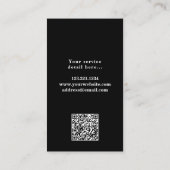 自動車QRコード車のの詳細プロフェッショナル 名刺 (裏面)