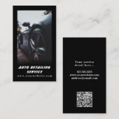 自動車QRコード車のの詳細プロフェッショナル 名刺 (正面/裏面)