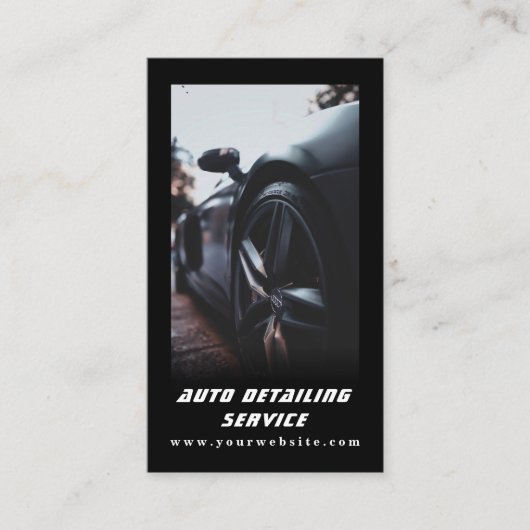 自動車QRコード車のの詳細プロフェッショナル 名刺 (正面)