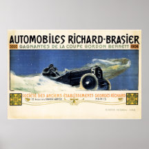 自動車RICHARD BRASIER広告オールドカー