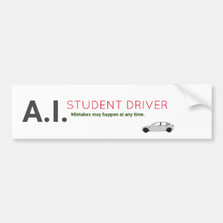 自動運転車バンパーステッカー バンパーステッカー