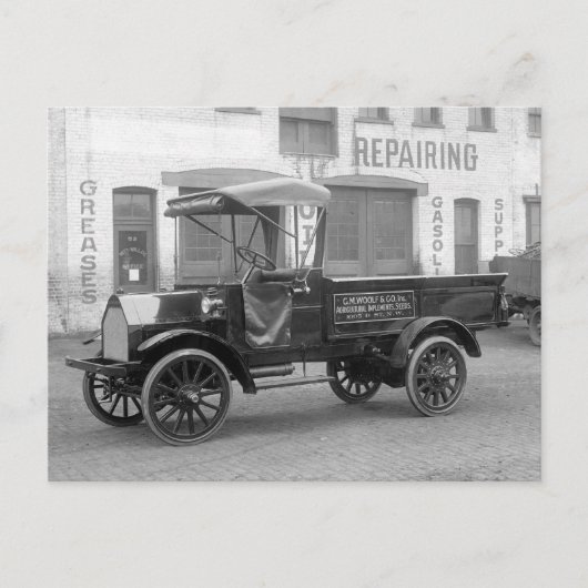 自動部品配送トラック, 1915年 ポストカード (正面)