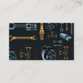 自動難破装置、パーツリサイクラー黒クラシックカスタム 名刺 (裏面)