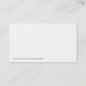 自動電子メール順序の名刺 名刺 (裏面)