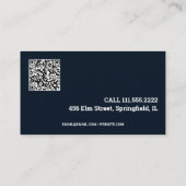 自動風防の車のガラス修理QR 名刺 (裏面)