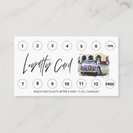 *～*自動QR Lube Car Wash – ロゴ特典ありがとう ロイヤリティカード