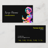 自営業のメイドブラック 名刺 (正面/裏面)