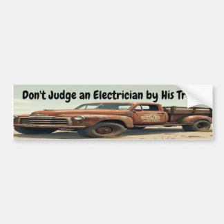 「自営業、でも一人でやっとる」 バンパーステッカー