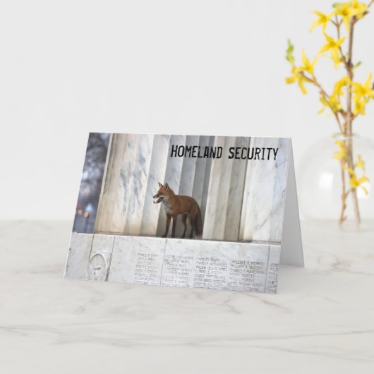 自国の保安 カード (黄色い花)