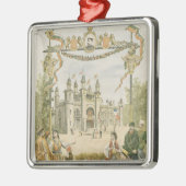 自在継手のブルガリアのパビリオン メタルオーナメント (左)