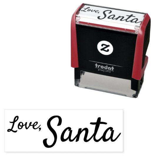 自墨付きサンタシグネチャースタンプ子供たちクリスマス セルフインキングスタンプ (インサイチュ)