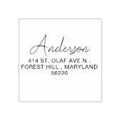 自墨住所スタンプ – 引っ越し祝いパーティーギフト ラバースタンプ (インプリント)