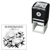 自墨加工ゴム型牡丹 セルフインキングスタンプ (インサイチュ)