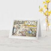 自宅からの挨拶 カード (黄色い花)