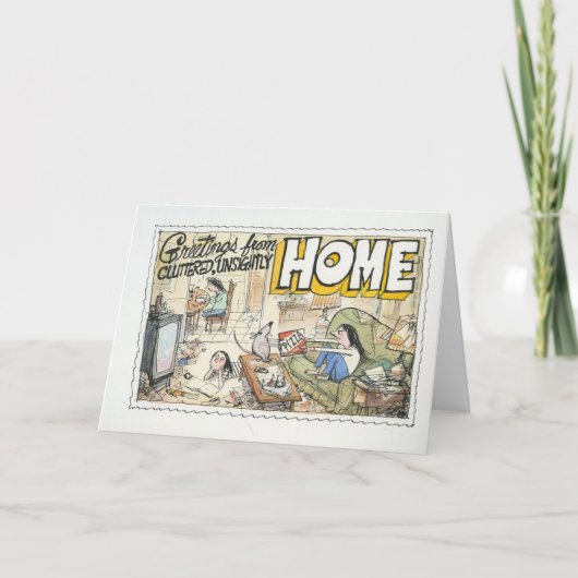 自宅からの挨拶 カード (正面)