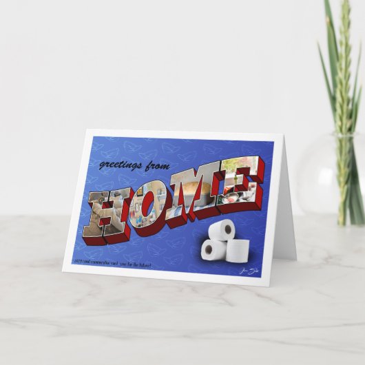 自宅からの挨拶 ノートカード (正面)