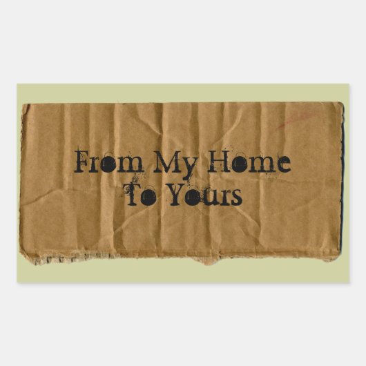 自宅からステッカーまで 長方形シール (正面)