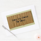 自宅からステッカーまで 長方形シール (封筒)