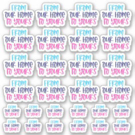 自宅からビニールステッカーへ シール