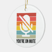 自宅から作業、あなたはミュート セラミックオーナメント (左)