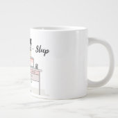 自宅から可愛い仕事リモートワーカーコーヒーマグ ジャンボコーヒーマグカップ (右)
