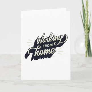 自宅での作業 カード