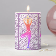 自宅でリラックス - ヨガ ライフ ピラー キャンドル