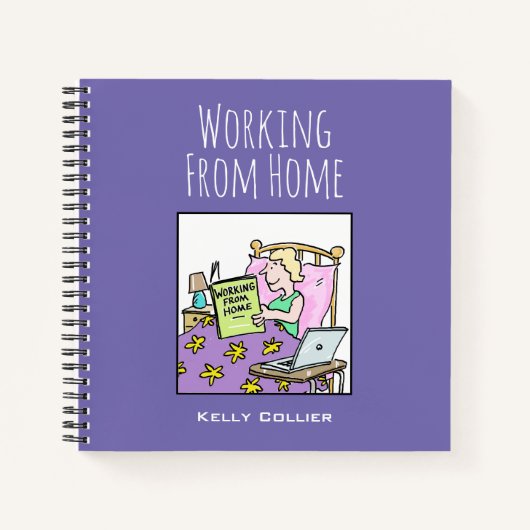 自宅で作業する、名前 ノートブック (正面)