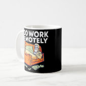 自宅で働く従業員Wfh Staからリモートで仕事をする コーヒーマグカップ (正面左)