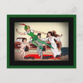 自宅で子どもたちを飛ばす