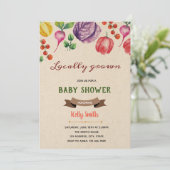 自宅で育ったベビーシャワーの招待 招待状 (スタンド正面)