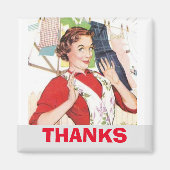 自宅で自分を作り、服を洗う マグネット (正面)