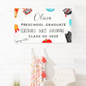 «自宅で過ごす»就学前の卒業2020 横断幕 (インサイチュ)