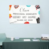 «自宅で過ごす»就学前の卒業2020 横断幕 (トレードショー)