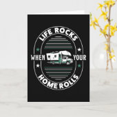 自宅でRVギフトを転が楽しむ カード (黄色い花)